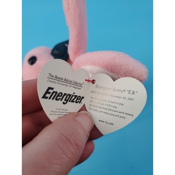 Ty Energizer Bunny Plush  9"   With Hang Tag Walgreens Exclusive Pink Retired - Picture 6 of 11